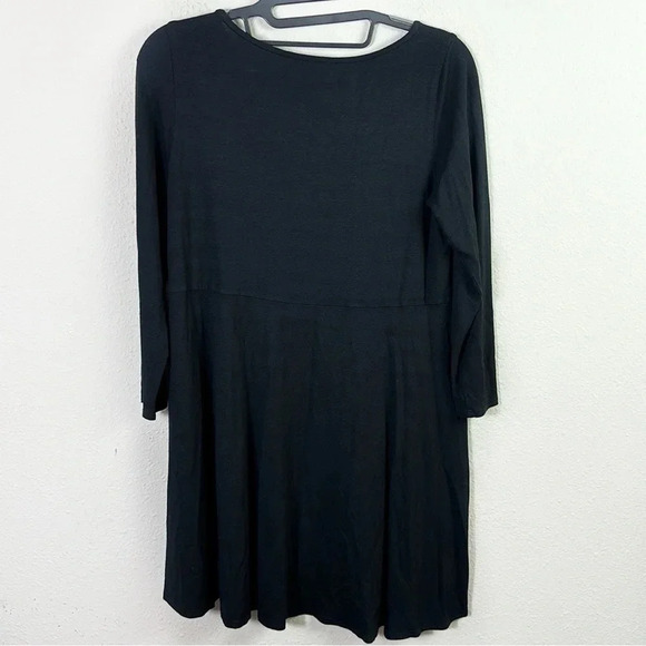 Eileen Fisher Black Shirt Tunic Top size Petite Small - Picture 3 of 8